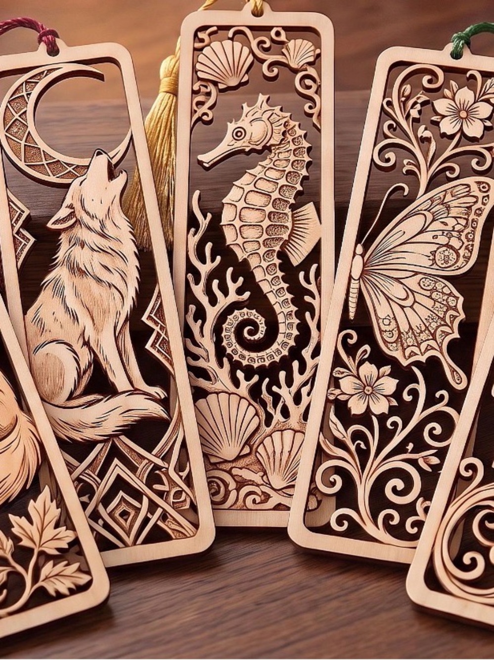 Handmade Wooden Bookmarks